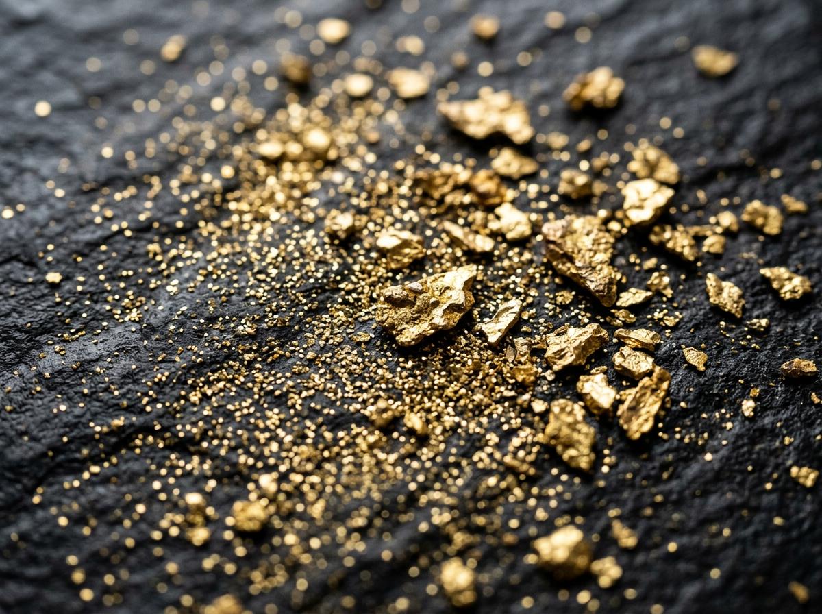 Fine gold dust supply from Congo Rare Minerals, African gold dust supplier