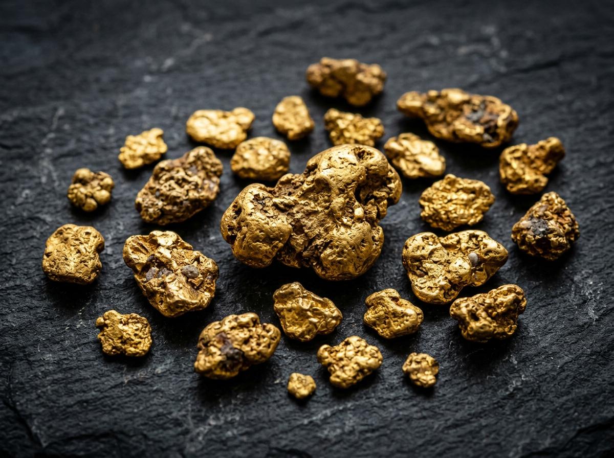 Natural raw gold nuggets for sale from Congo Rare Minerals Africa